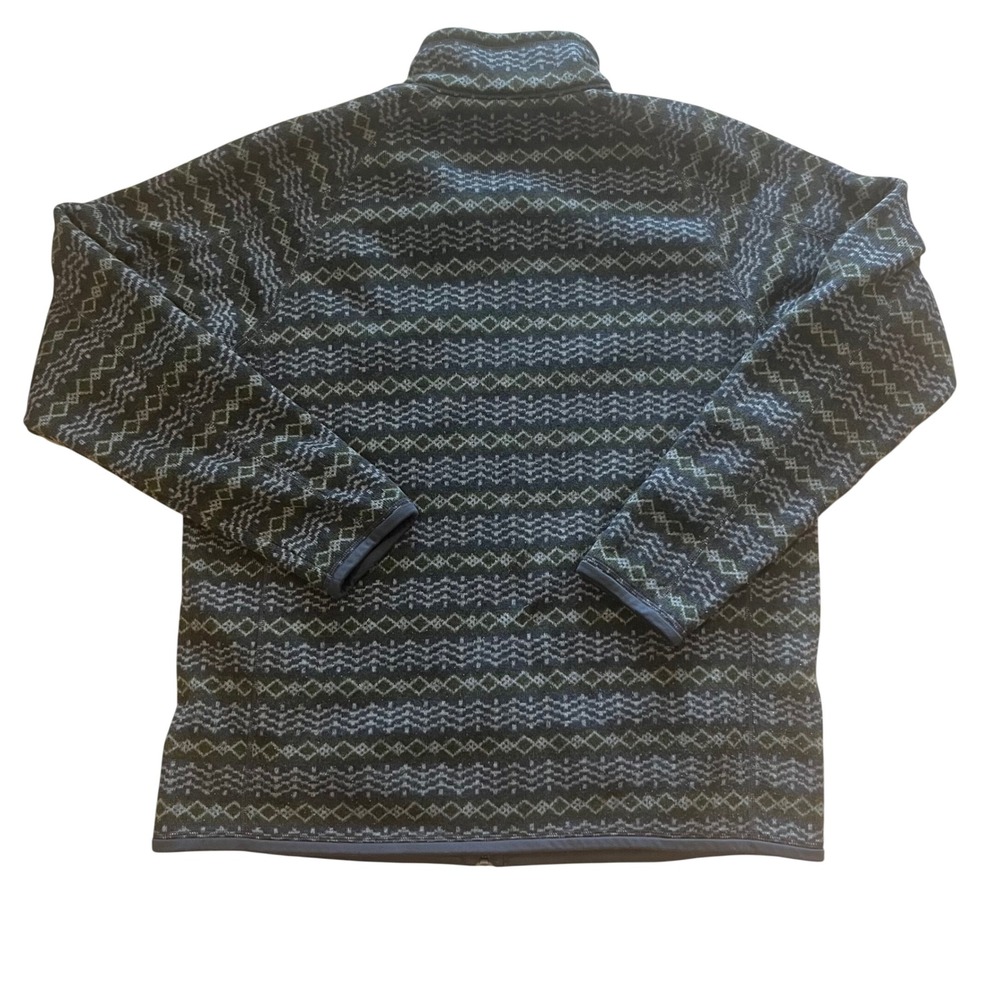 Patagonia Better Sweater Full Zip Fleece Jacket Mens XL Geometric Smolder Blue - Picture 3 of 5